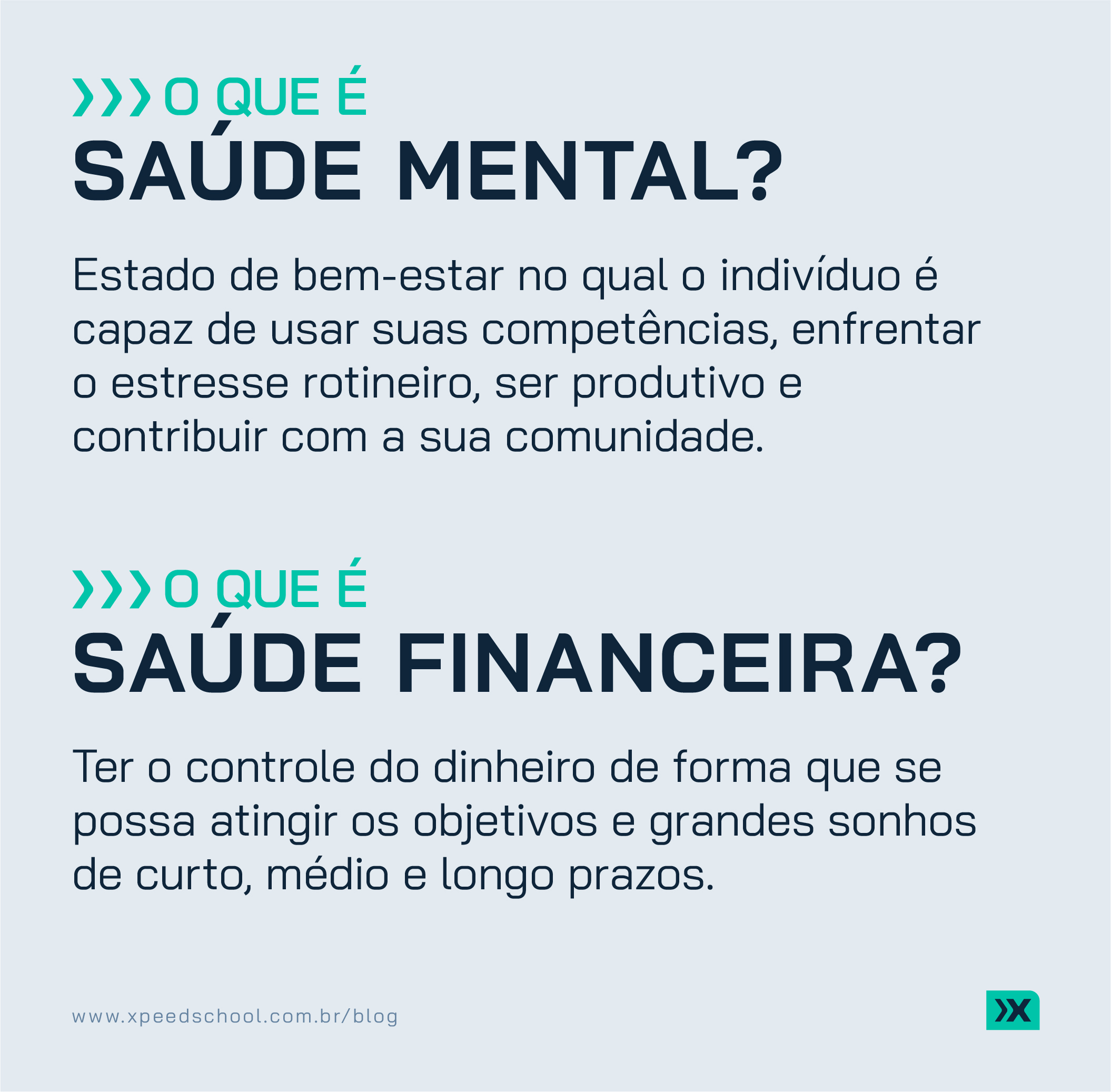 O que são saúde mental e saúde financeira